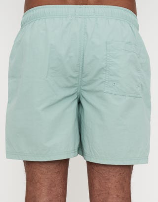 Weekend Club Swim Shorts in Pistachio Green Detail