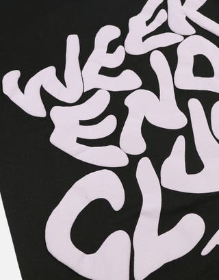Weekend Club International Box Fit T Shirt in Black 003 Detail