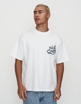 Weekend Club International Box Fit T Shirt in Blanc Back