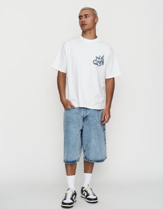 Weekend Club International Box Fit T Shirt in Blanc Full