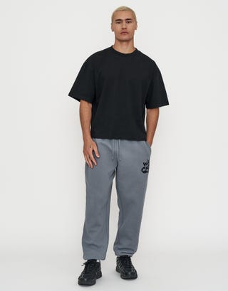 Baggy Weekend Club Cuffed Track Pants in Slate Full