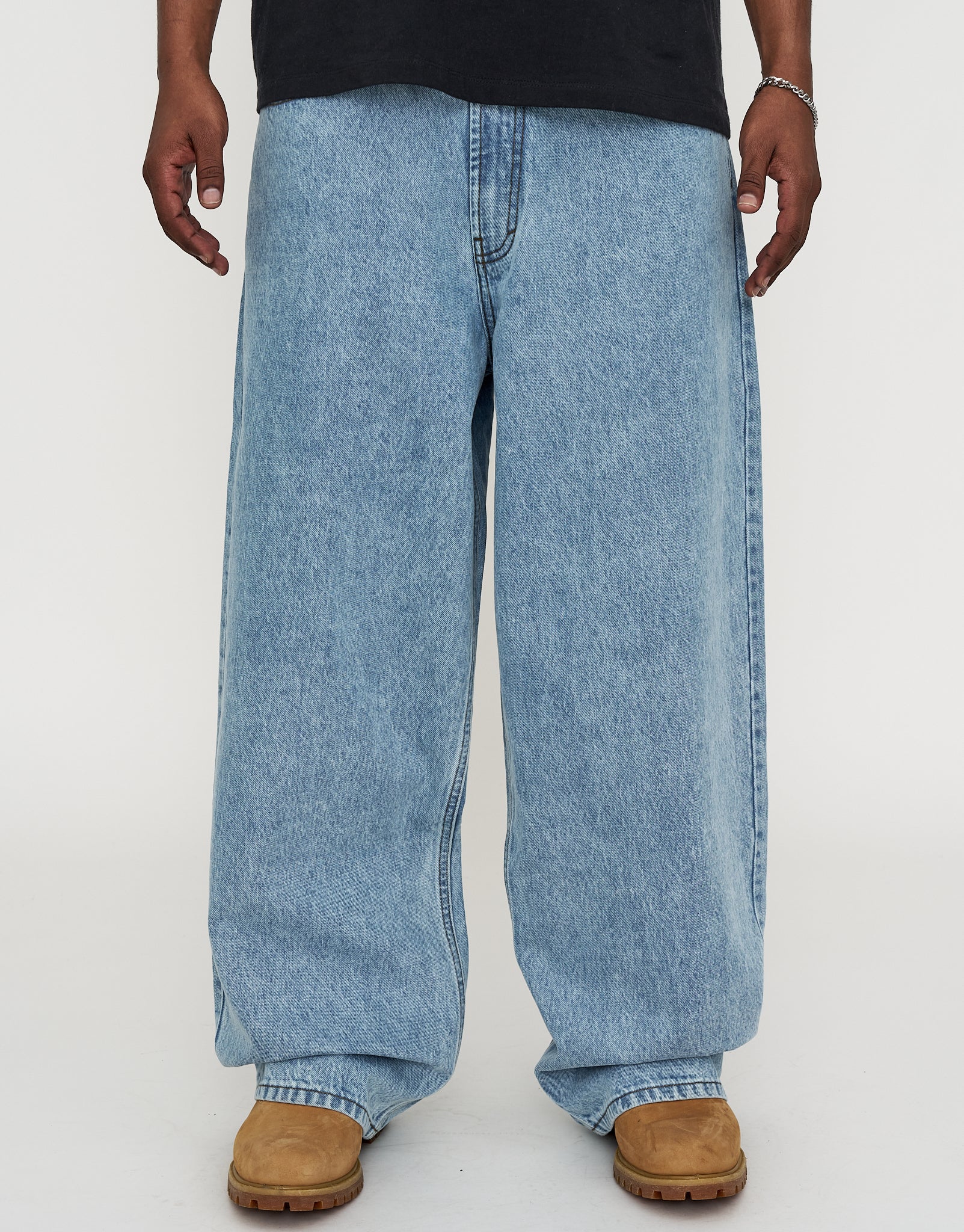 Extra Baggy Fit Jeans in Salle Blue | Hallensteins NZ