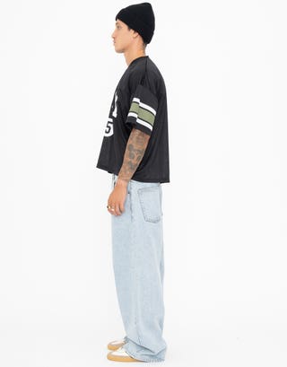 Extra Baggy Fit Jeans in Coast Blue Detail2