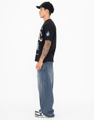 Extra Baggy Fit Jeans in Swill Blue Full