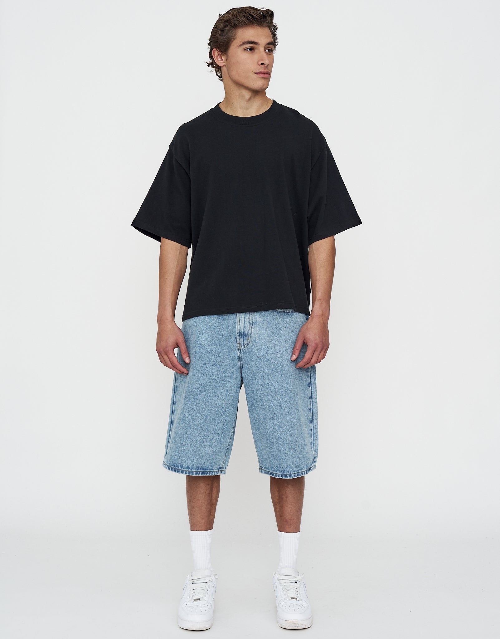 Baggy Fit Jorts in Blue Fade | Hallensteins AU