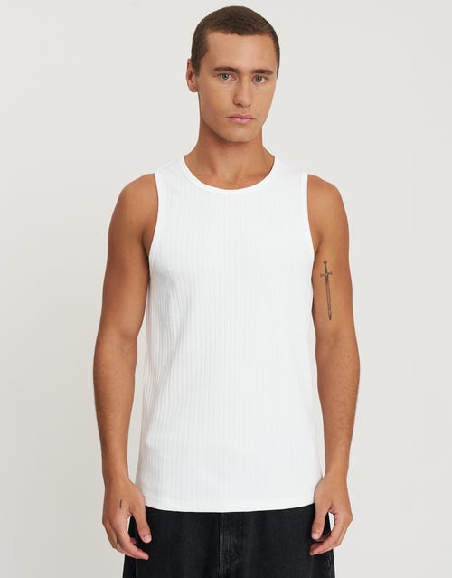 Wide Rib Cotton Singlet