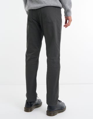 5 Pocket Slim Fit Chinos in Charcoal Back
