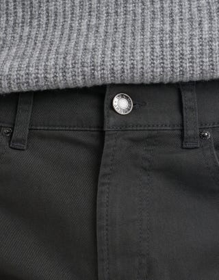 5 Pocket Slim Fit Chinos in Charcoal Detail