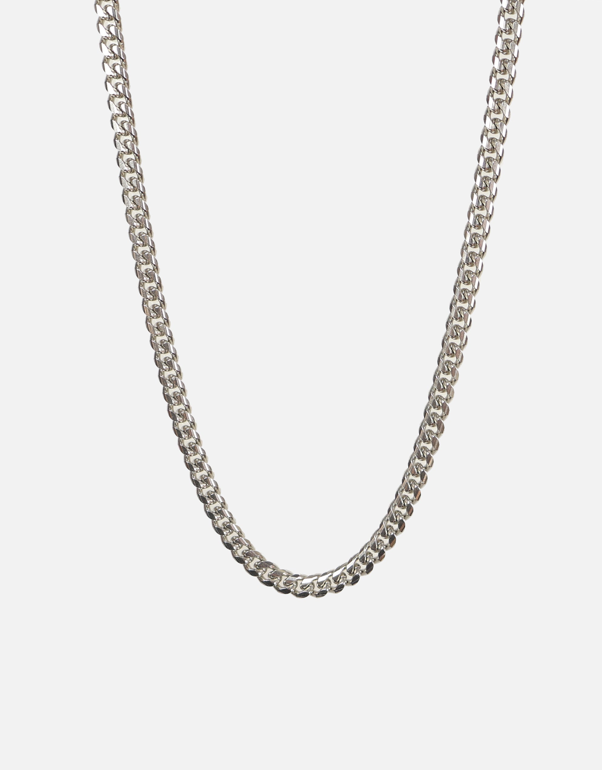 6mm Curb Chain in Silver | Hallensteins NZ