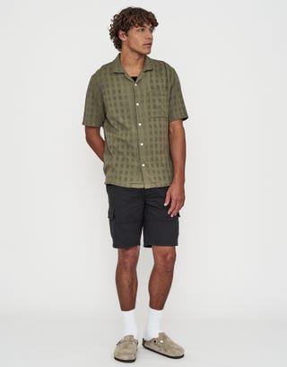 Brooklyn Short Sleeve Shirt in Clover Green Full