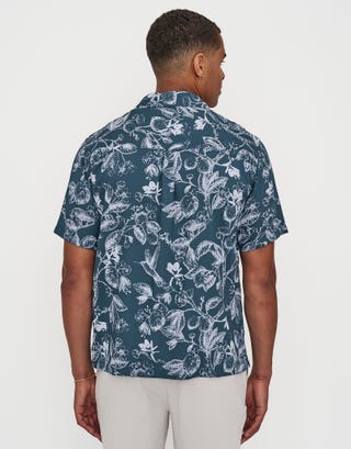 Citrus Short Sleeve Shirt in Orion Blue Back