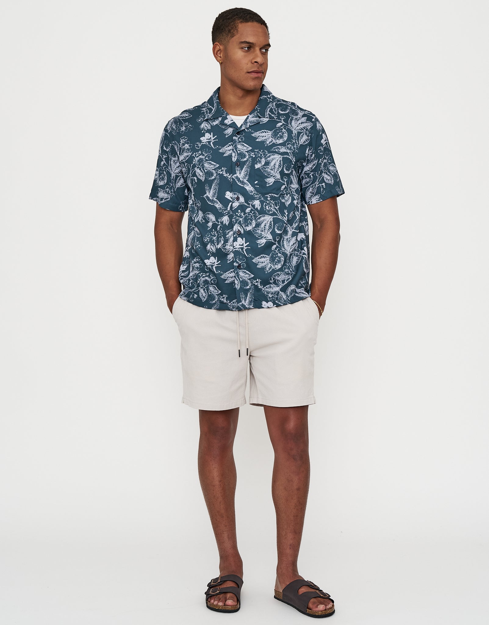 Citrus Short Sleeve Shirt in Orion Blue | Hallensteins NZ