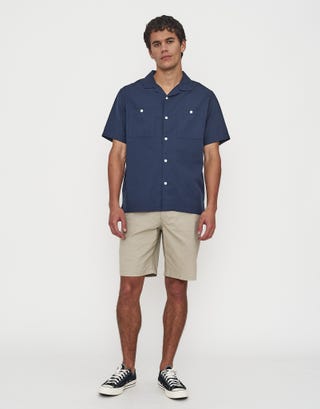 Cromwell Short Sleeve Shirt in Slate Full