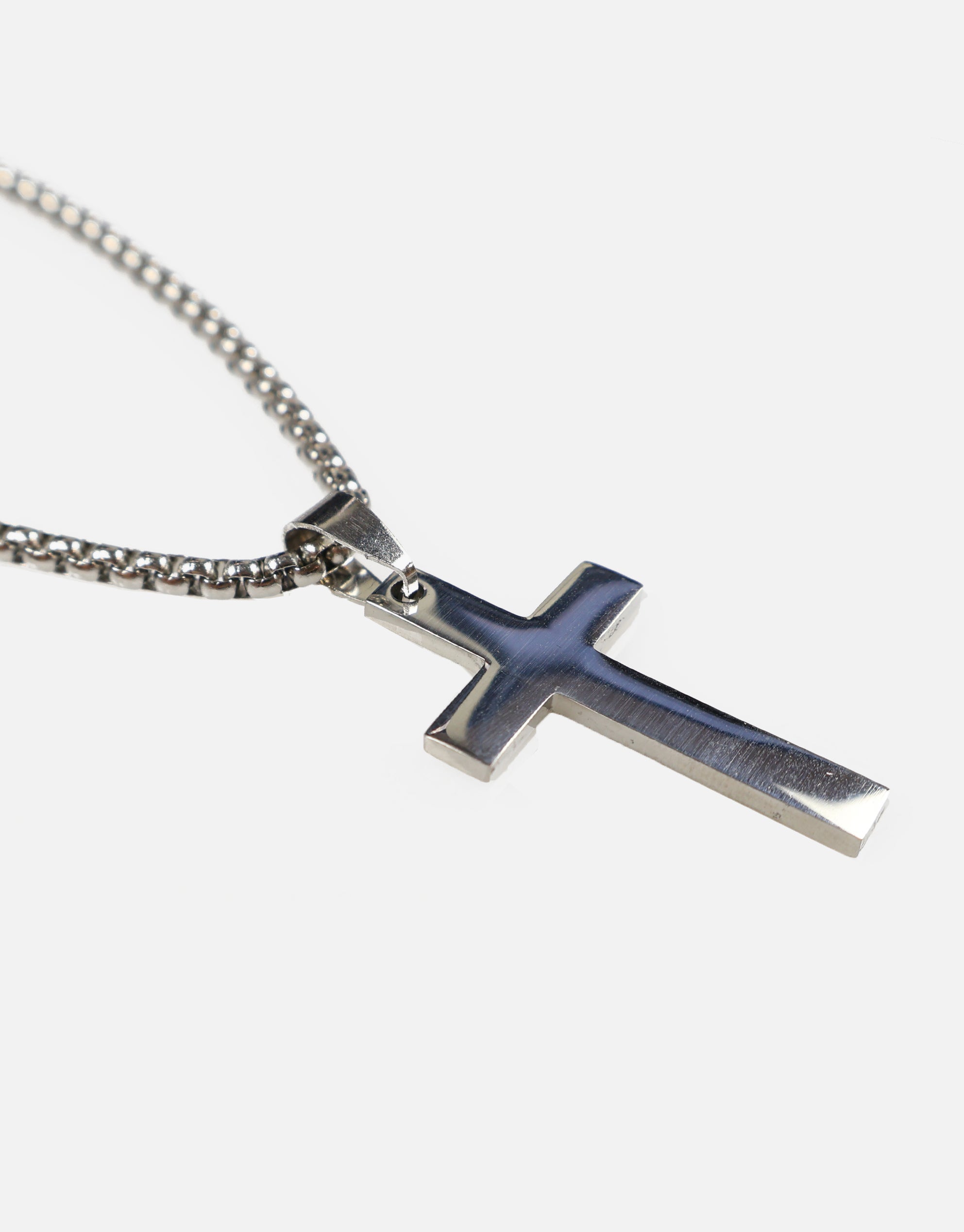 Cross Pendant Chain in Silver | Hallensteins AU