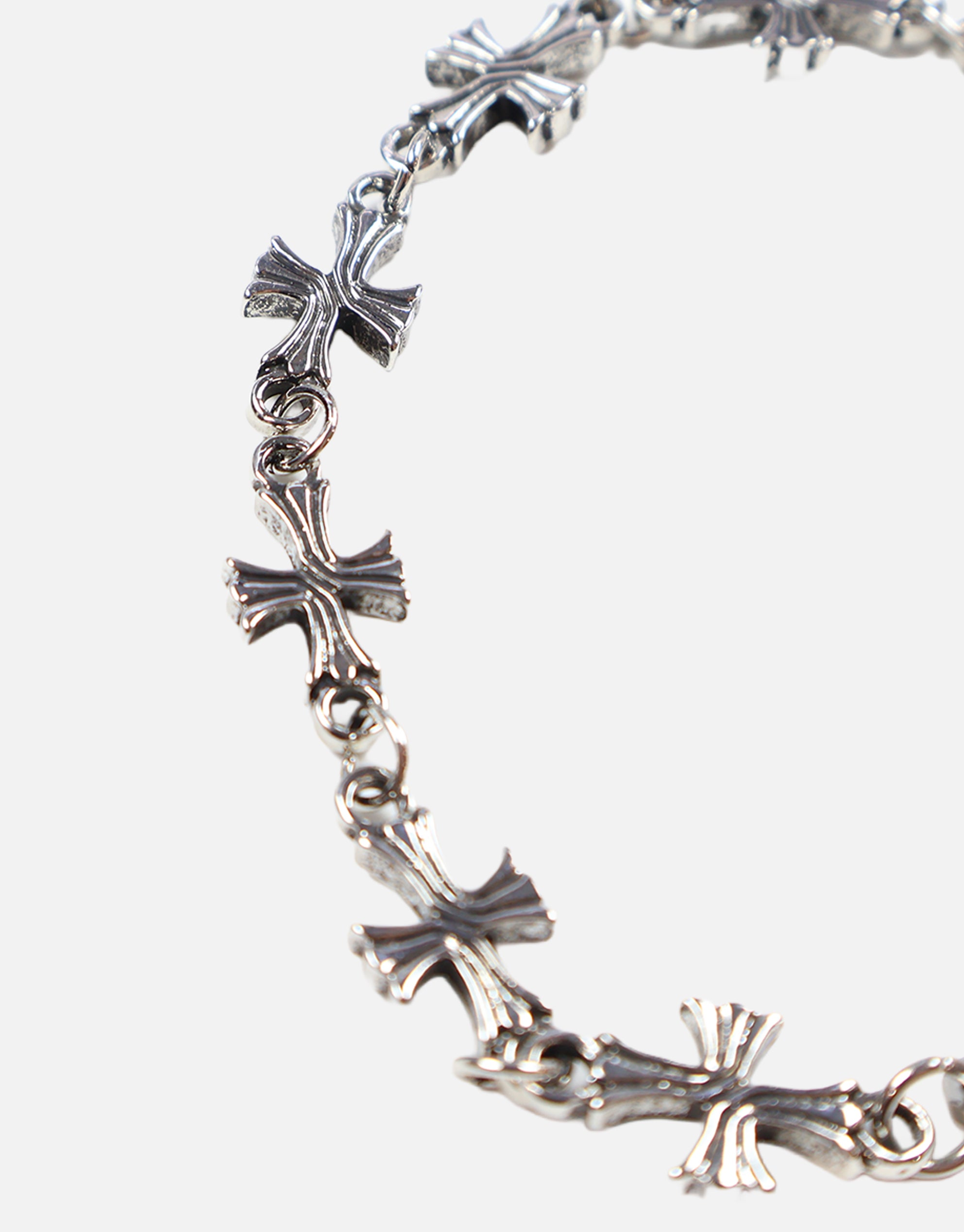 Cross Pendant Bracelet in Vintage Silver | Hallensteins NZ