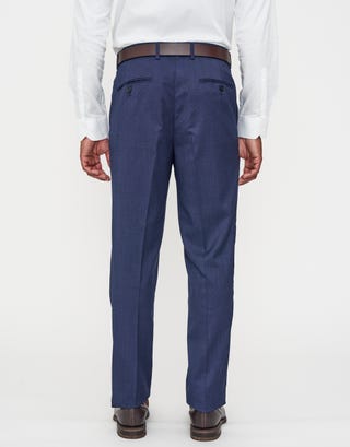 Dalston Slim Fit Suit Trousers in Navy Back