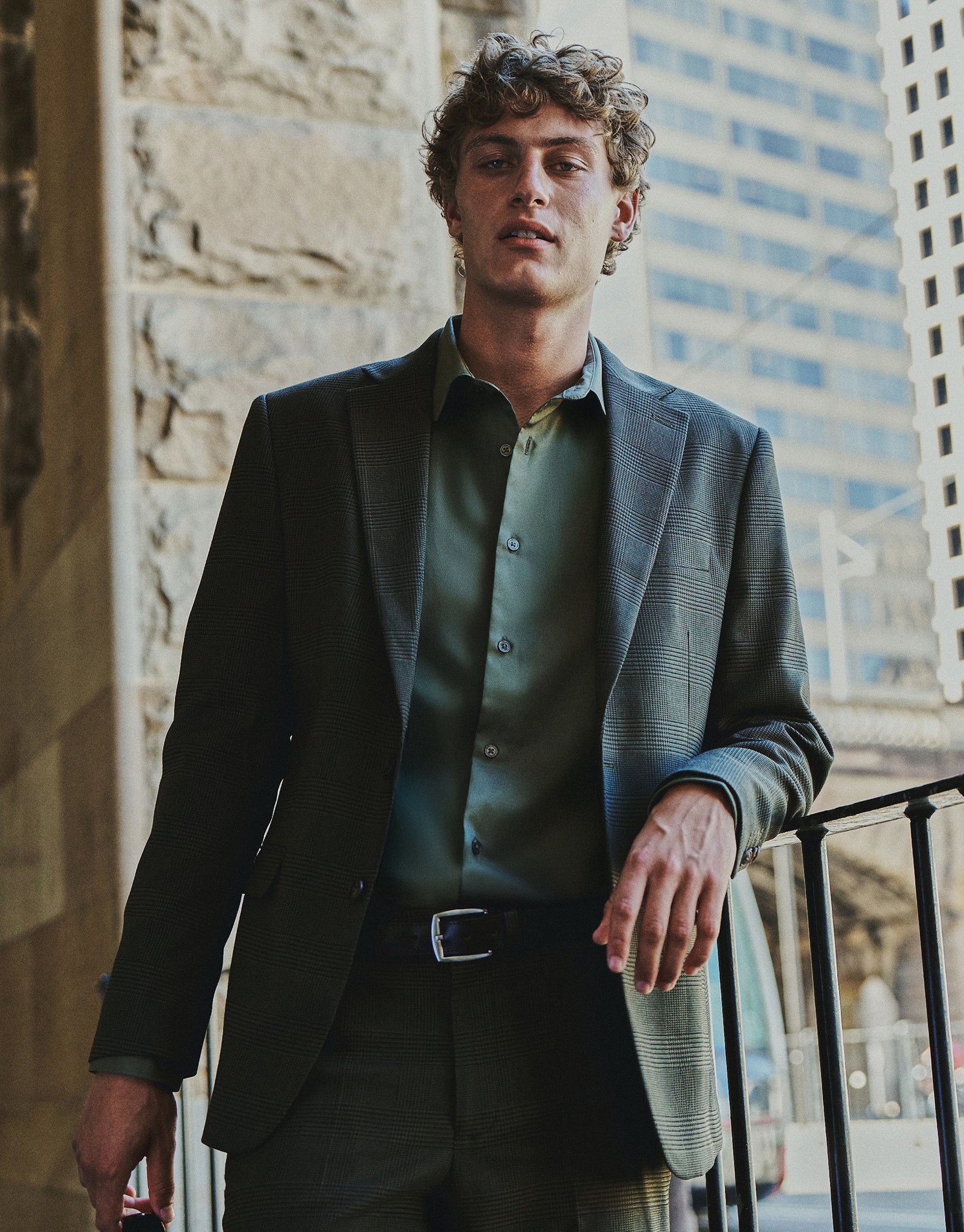 Easy Care Dress Shirt in Khaki | Hallensteins NZ