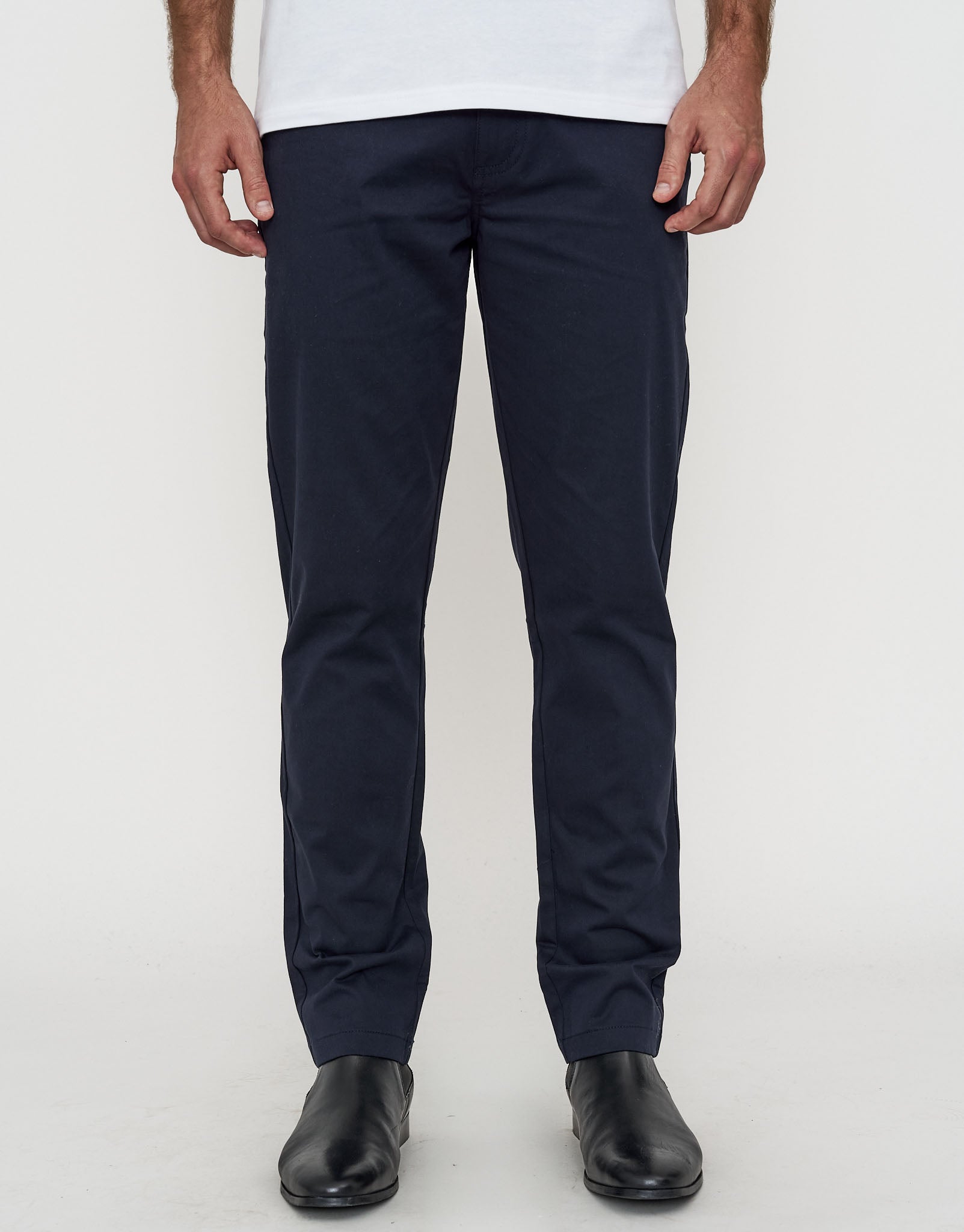 Organic Tapered Fit Chinos in Navy | Hallensteins NZ Organic Tapered Fit Chinos in Navy | Hallensteins NZ