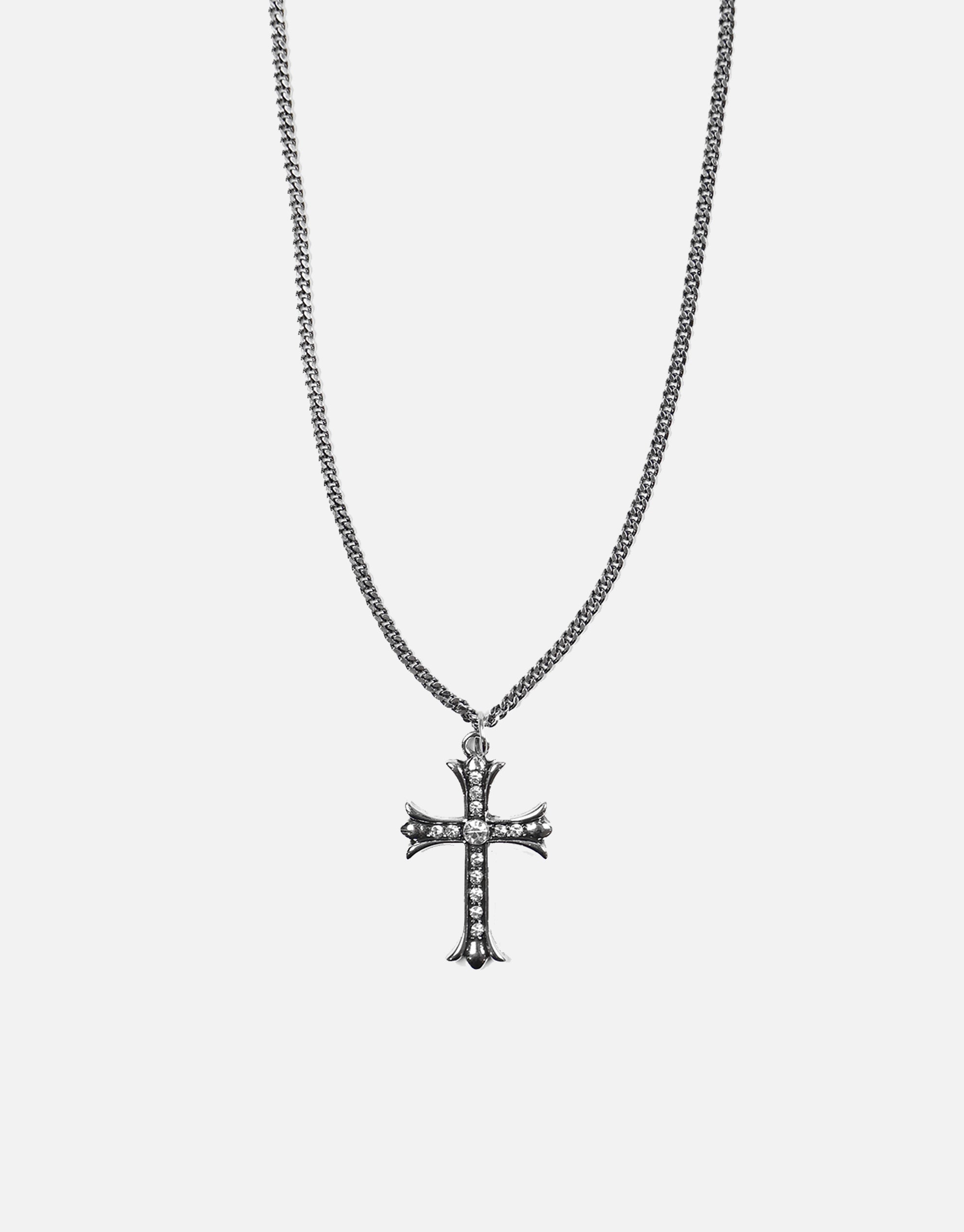 Cross Pendant Chain in Silver | Hallensteins AU