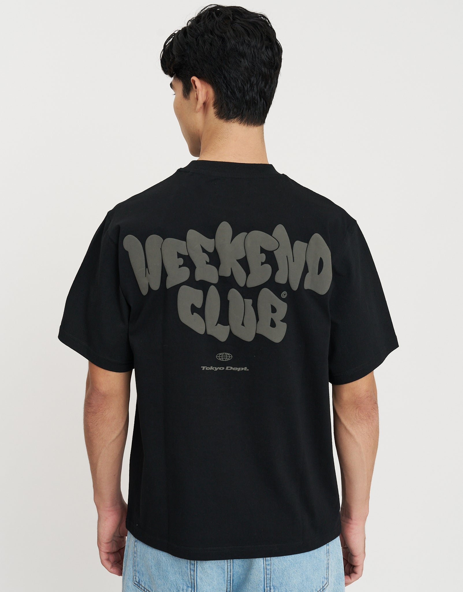 Graffiti Weekend Club Relaxed Fit T Shirt in Black | Hallensteins AU