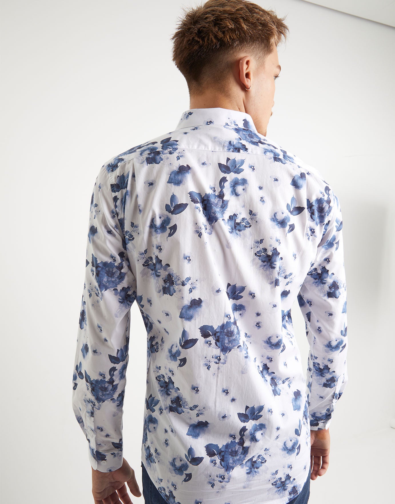 Floral Long Sleeve Premium Dress Shirt 
