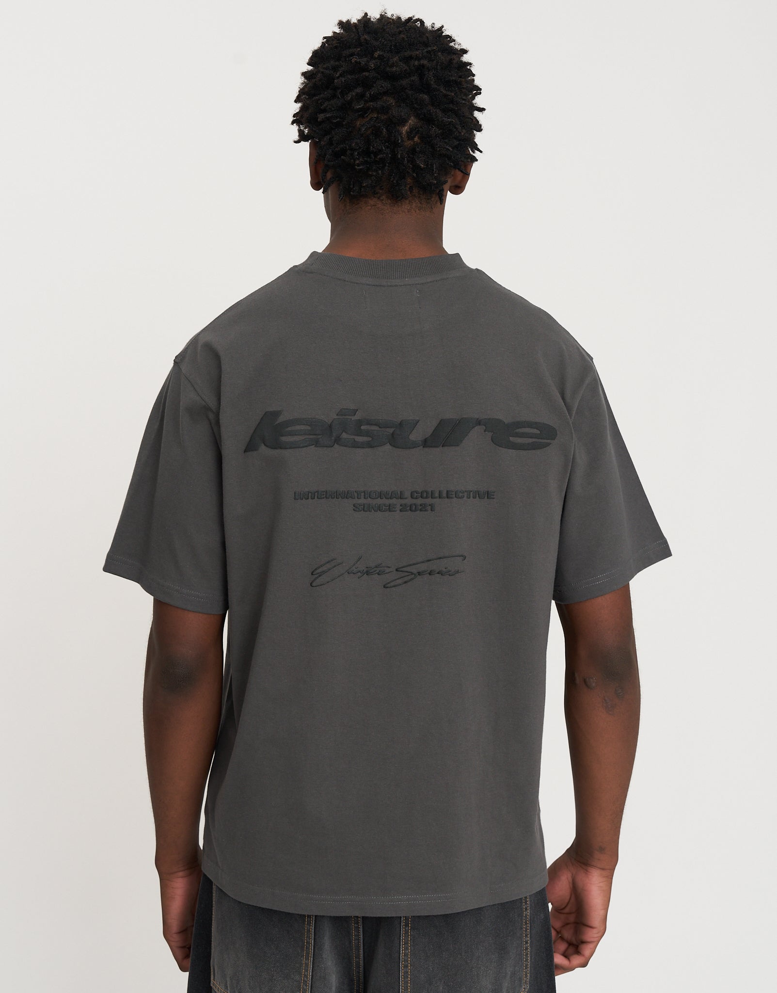 Static Supply Leisure Box Fit T Shirt in Black 002 | Hallensteins NZ