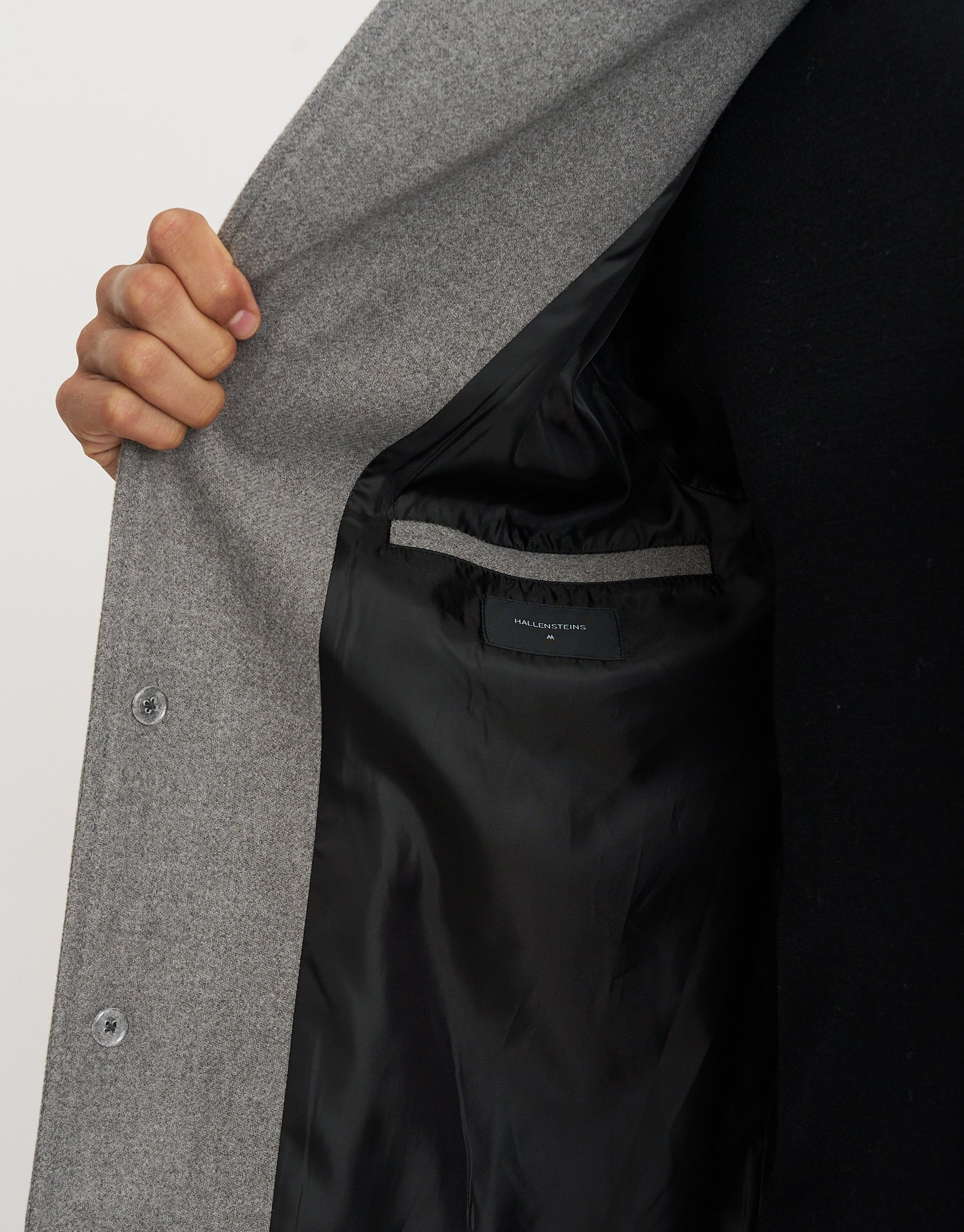 Melton Overcoat in Grey | Hallensteins AU