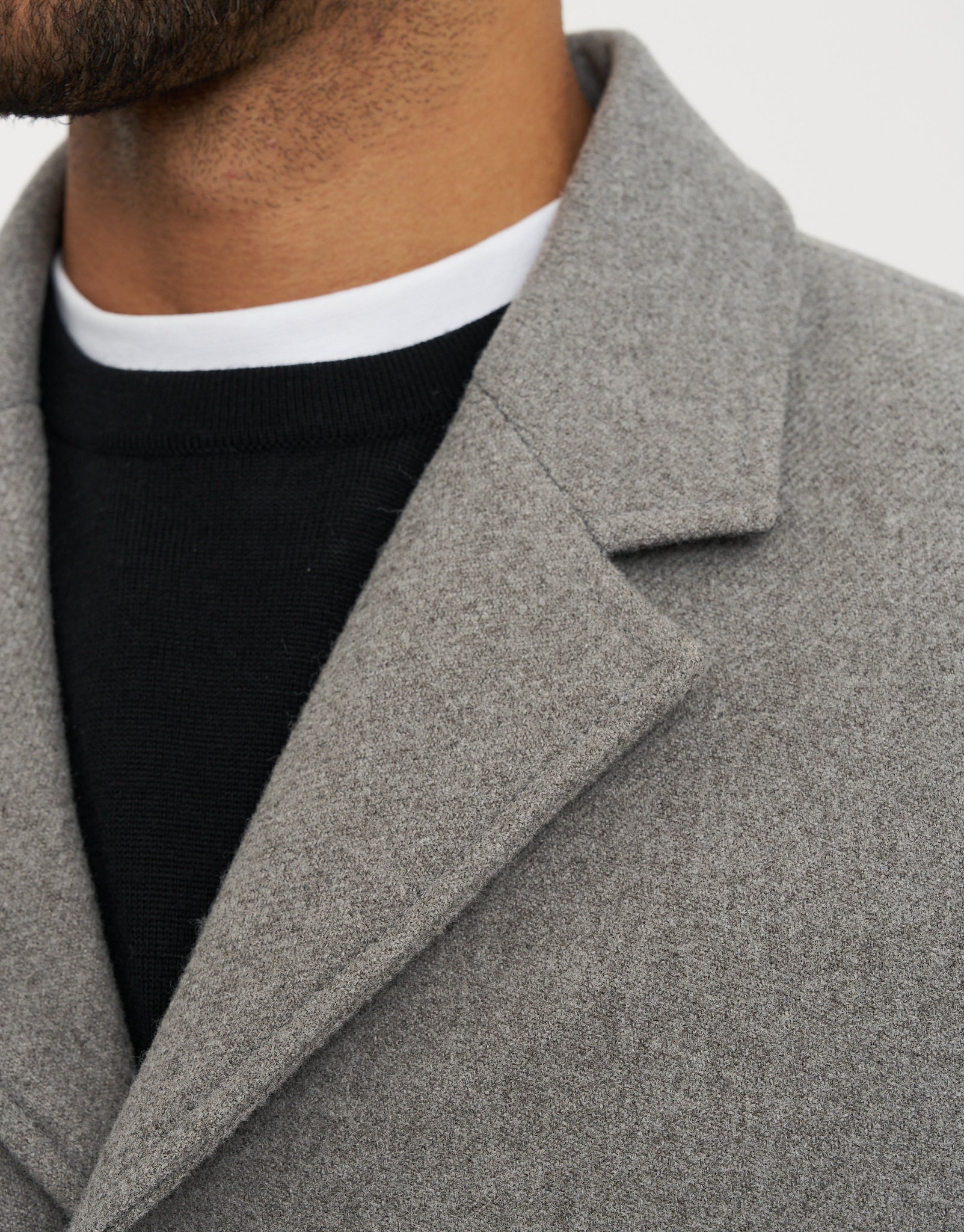 Melton Overcoat in Grey | Hallensteins AU