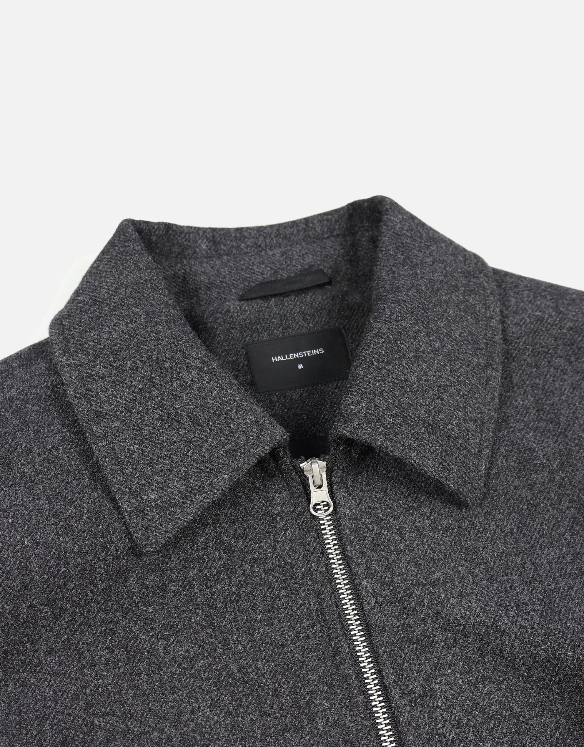 Melton Zip Through Jacket in Charcoal | Hallensteins NZ