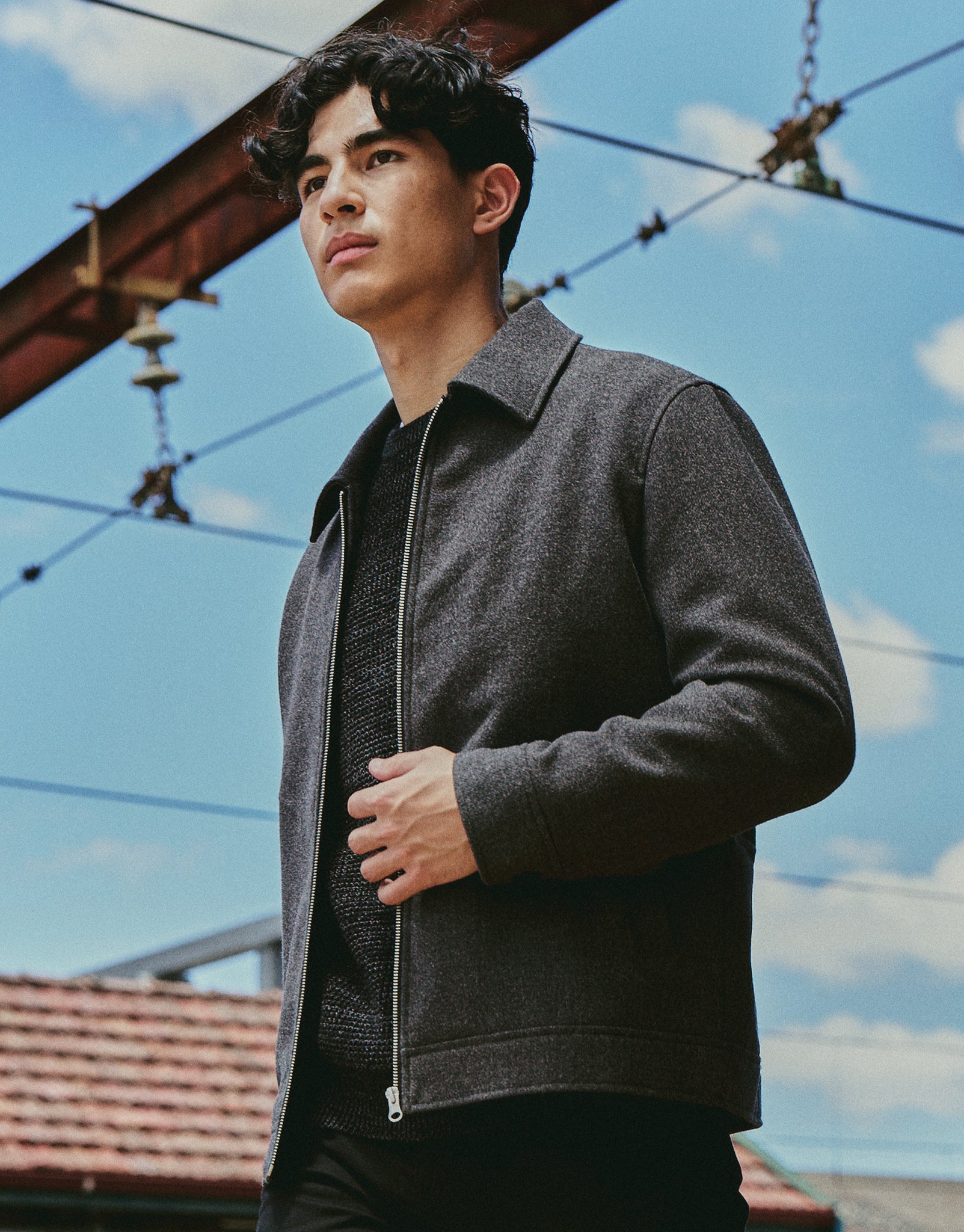 テンダー MELTON ZIP UP JKT MELTON OVERSIZED ZIP JACKET | ssstein(シュタイン) / アウター
