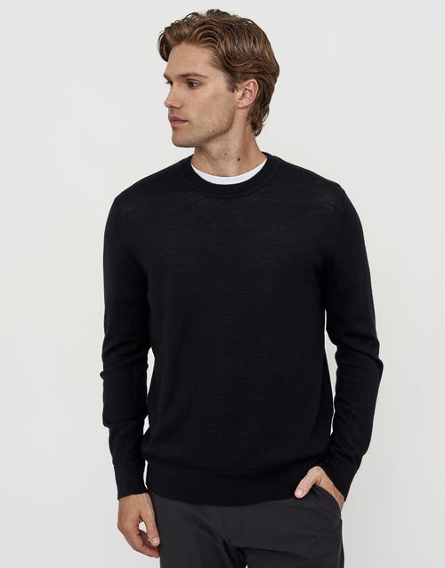 100% Merino Crew Neck Knit Jumper