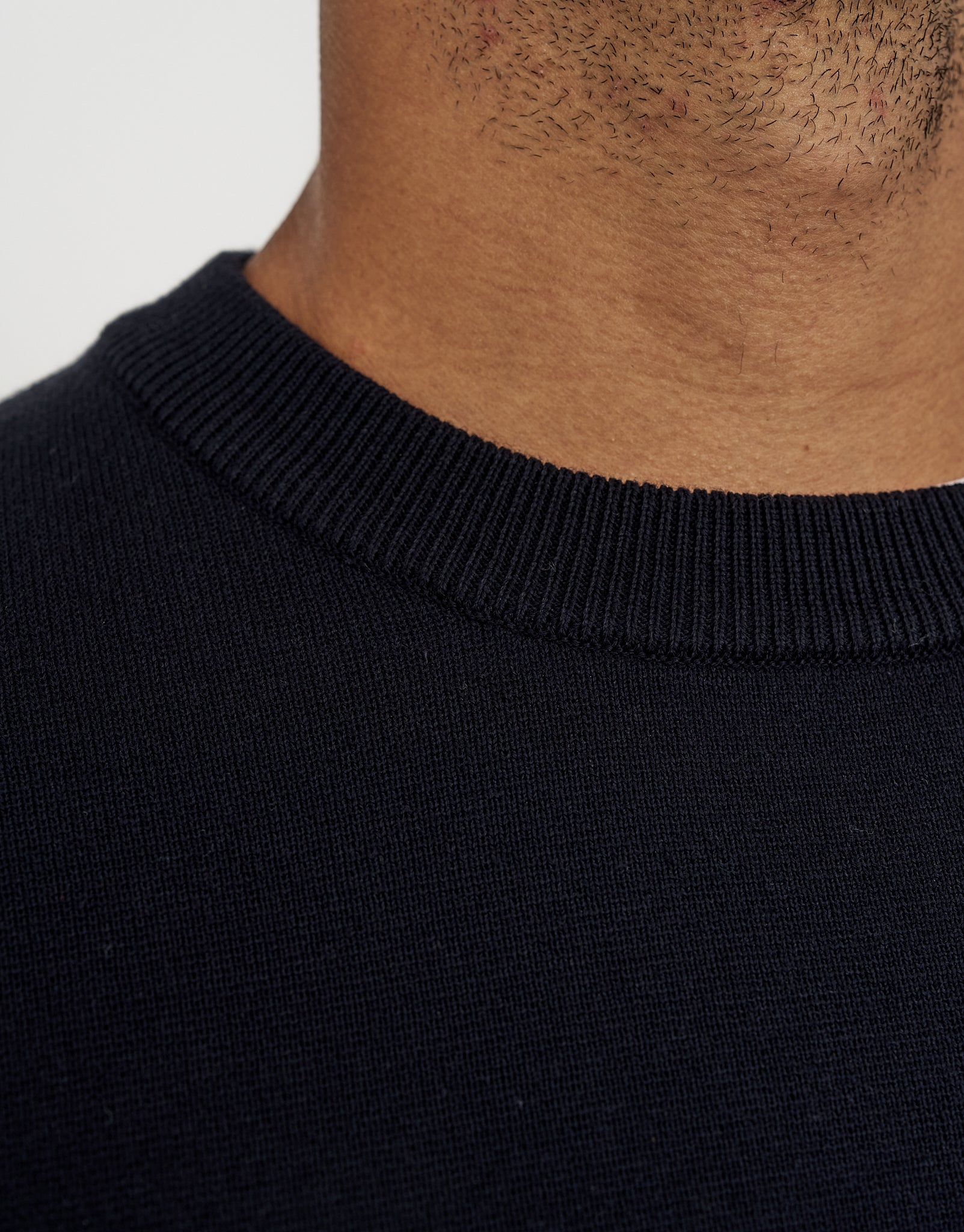 Milano Crew Neck Knit in Navy | Hallensteins NZ