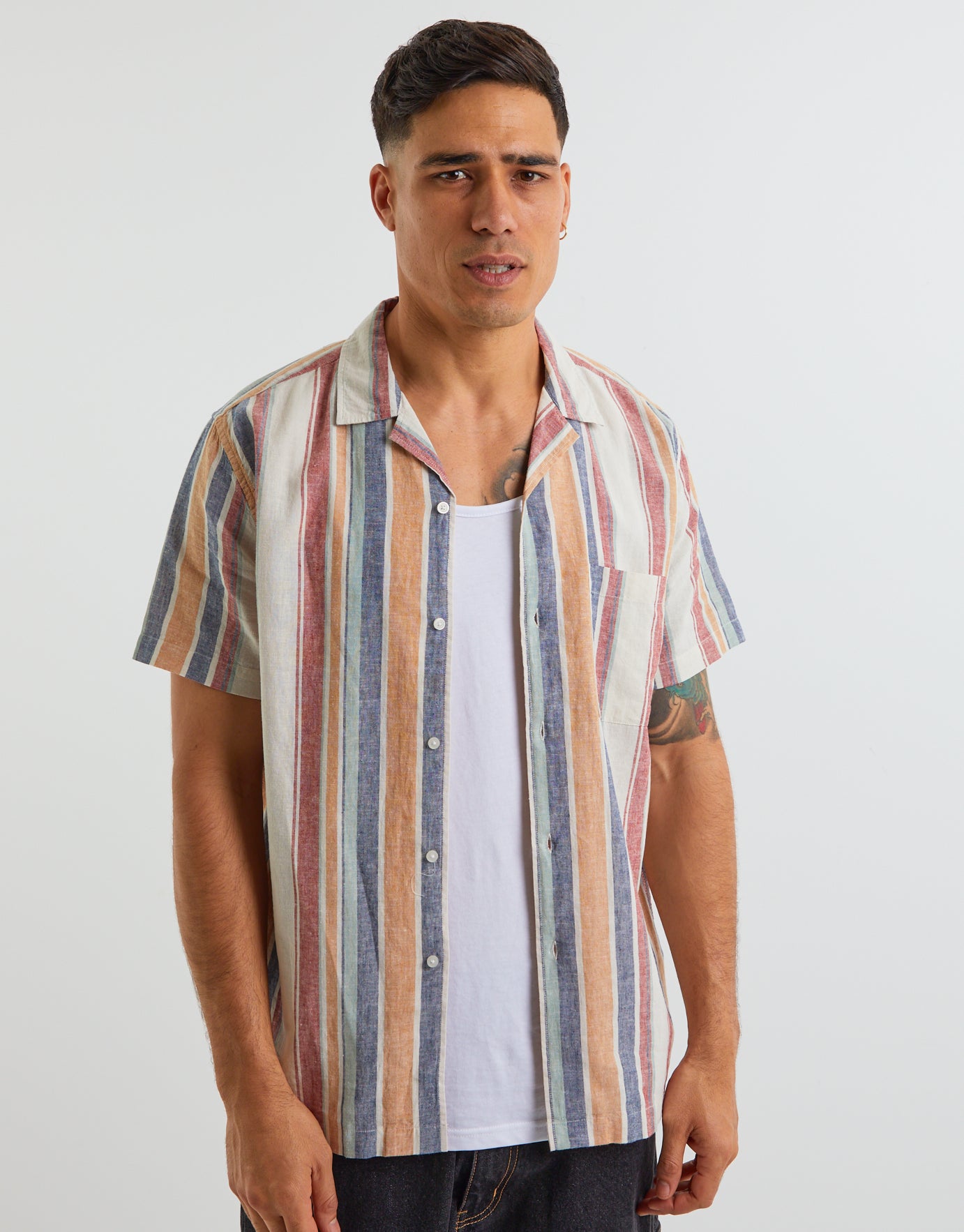 short sleeve shirt striped