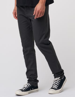 Organic Tapered Fit Chinos in Charcoal 002 Detail2