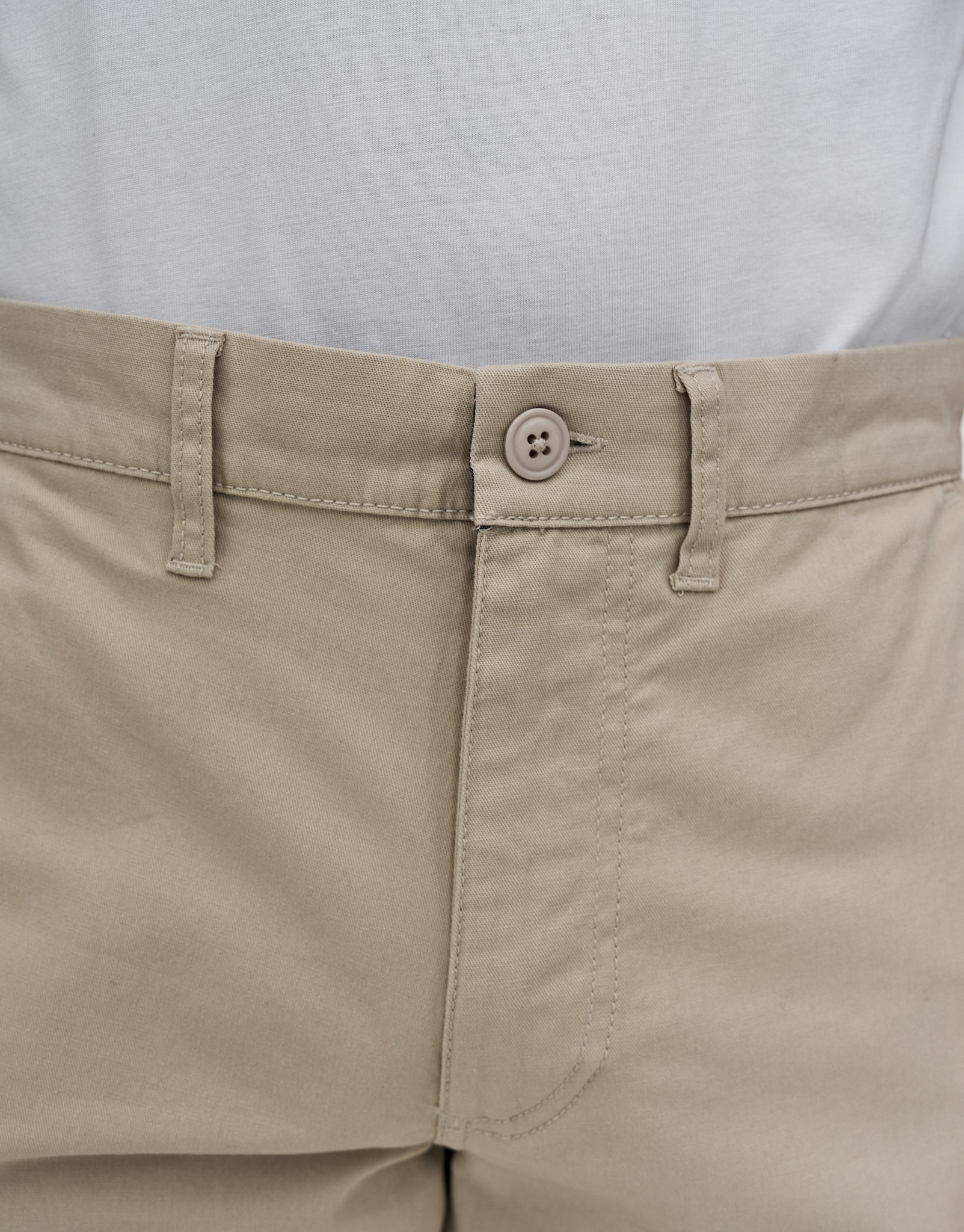 Organic Tapered Fit Chinos in Stone 002 | Hallensteins NZ