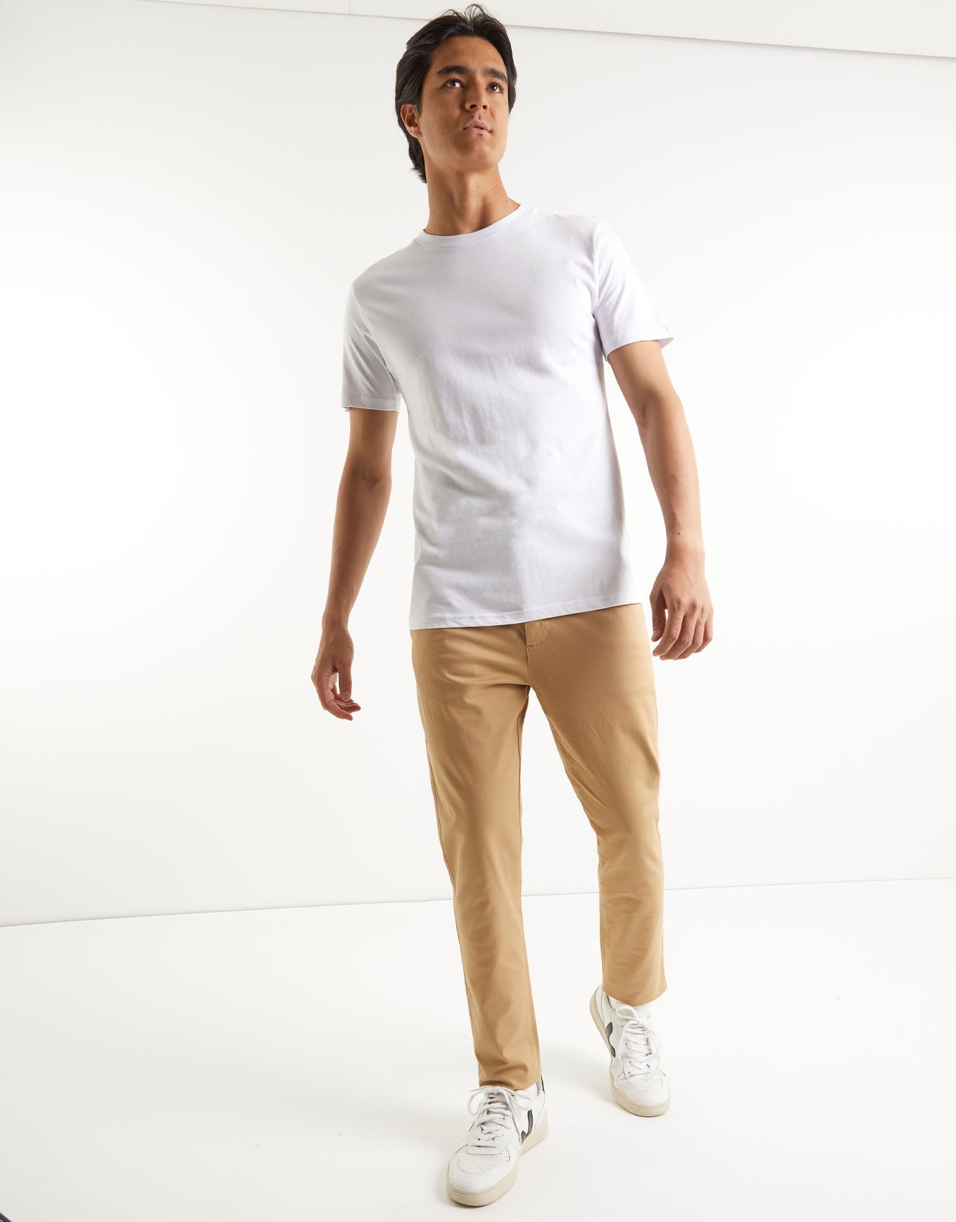 Organic Tapered Fit Chinos in Tan 