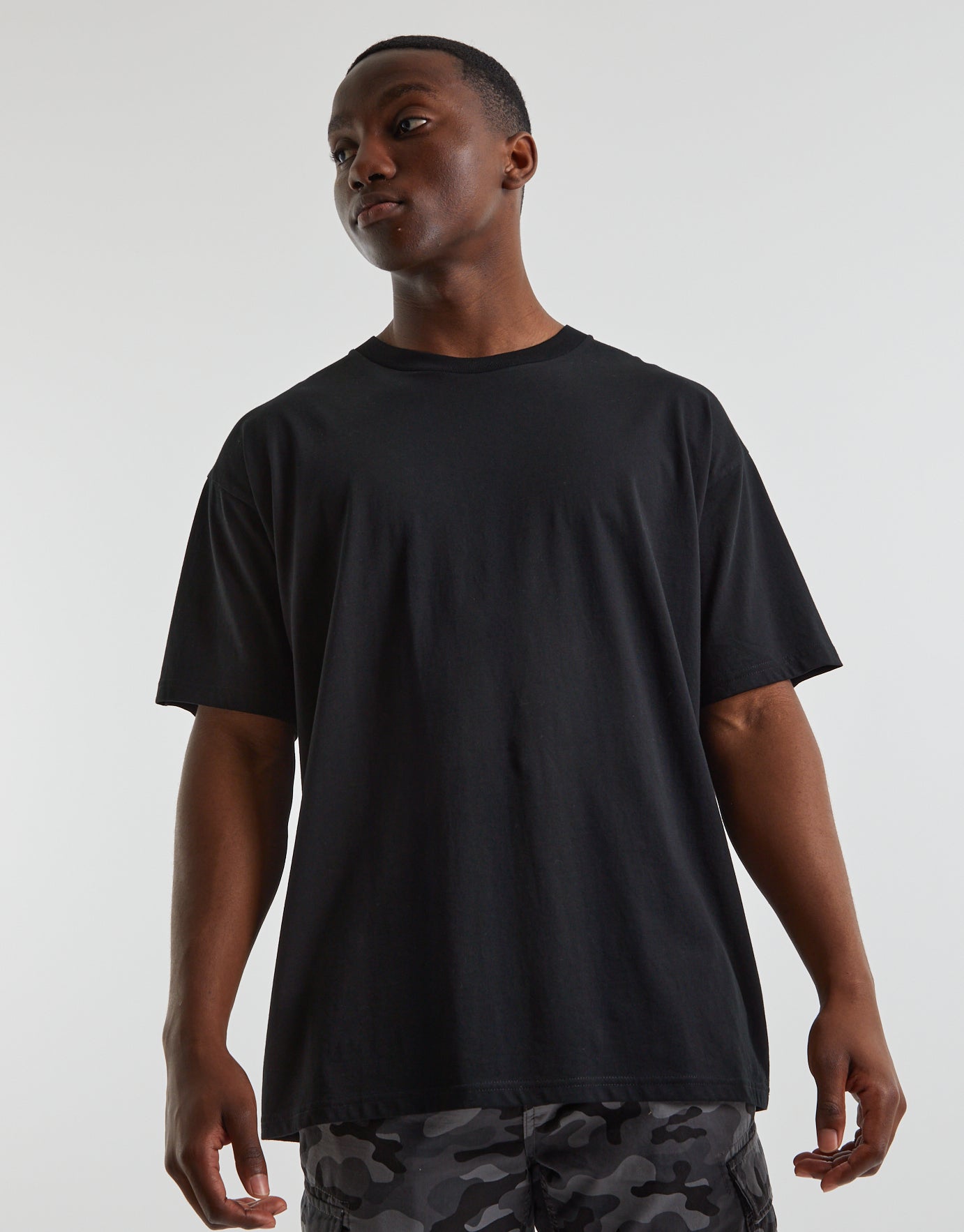 nedsænket Derfor lække Organic Oversized Plain T Shirt in Black | Hallensteins NZ