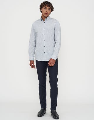 Prism Long Sleeve Shirt in Blanc Full