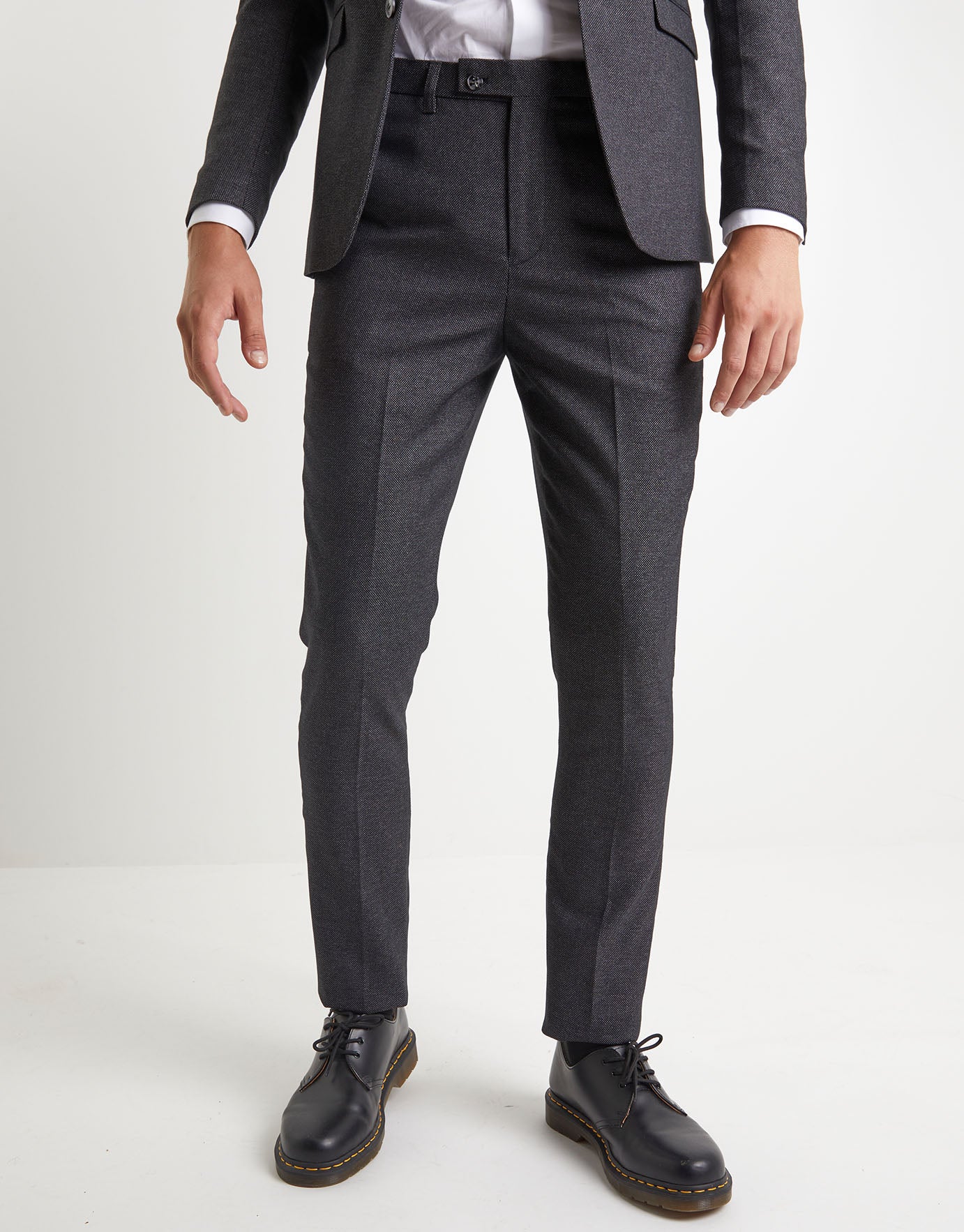 Buy Boss FlatFront Tuxedo Trousers with Insert Pockets  Navy Blue Color  Men  AJIO LUXE