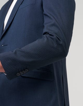 Slim Marine Stretch Suit Jacket in Navy Detail