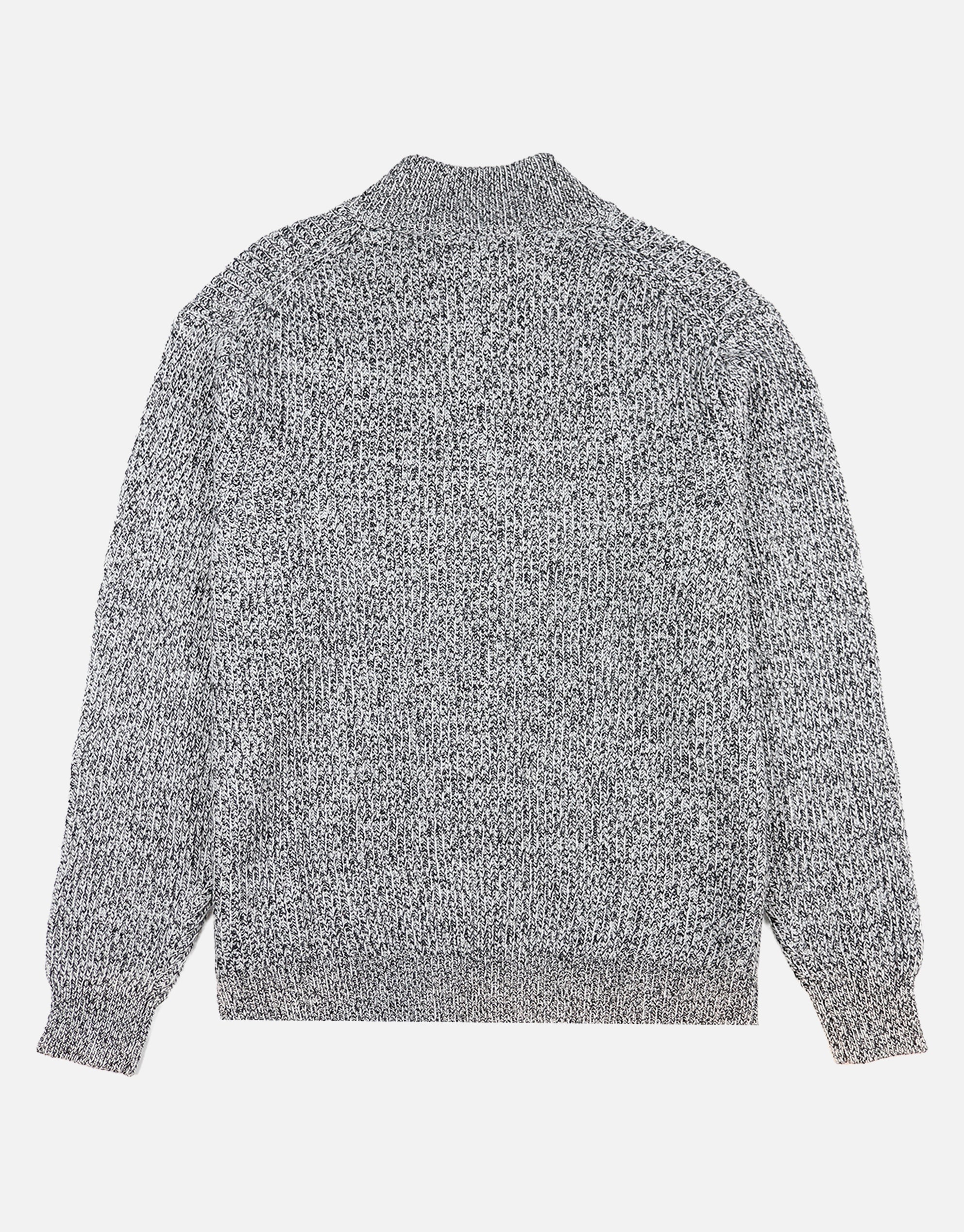 Ribbed Quarter Zip Knit in Multi | Hallensteins NZ