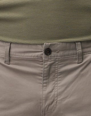 Slim Straight Fit Chinos in Mid Grey Detail2