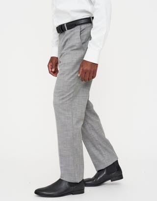 Sterling Slim Fit Tailored Trousers in Light Grey Detail2
