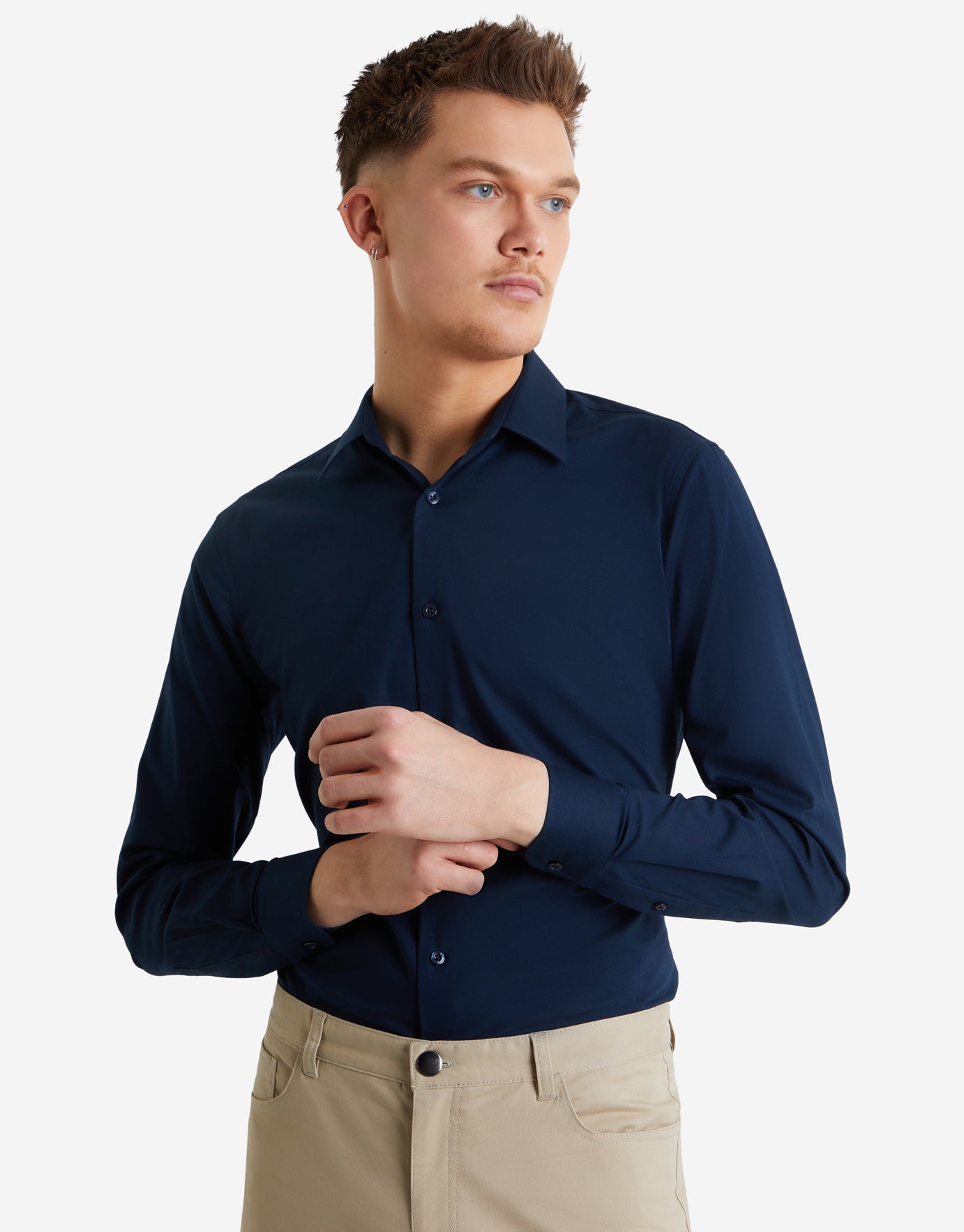 skinny stretch shirt