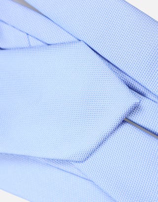 Textured Slim Tie in Light Blue Full