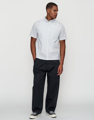 Valencia Short Sleeve Shirt in Blanc Full