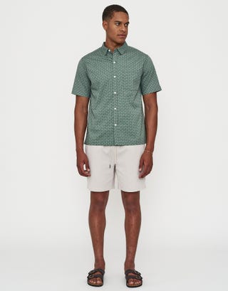 Valencia Short Sleeve Shirt in Green Full