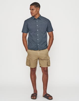 Valencia Short Sleeve Shirt in Navy Full