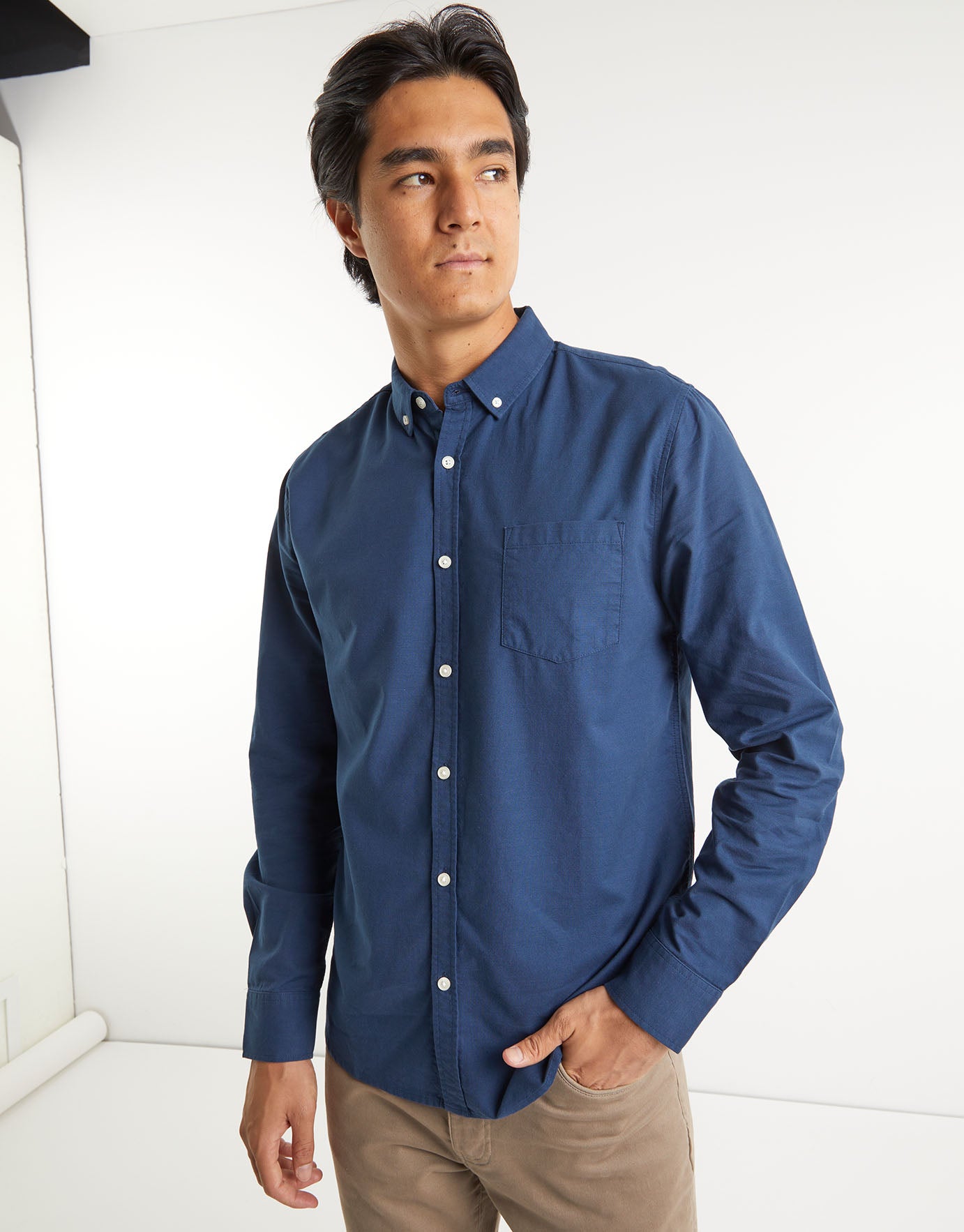 navy shirt casual