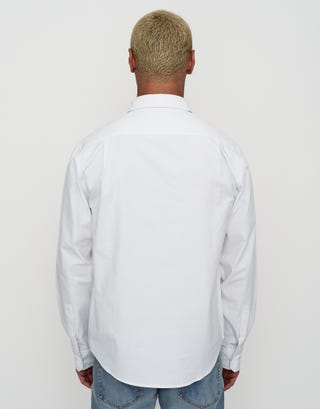 Wisconsin Long Sleeve Shirt in Blanc Full